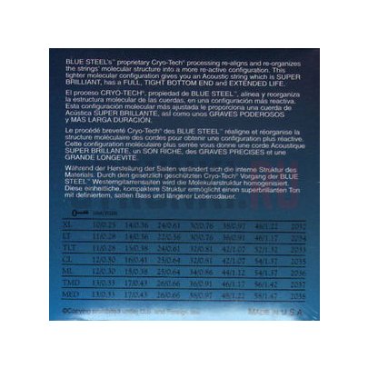 Струны для акустической гитары Dean Markley Blue Steel Acoustic Med DM2038 13-56