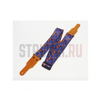 Ремень для гитары Fidel FL40217PA PolyArt, сапфир