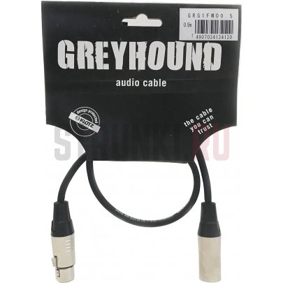 Кабель микрофонный Klotz GRG1FM00.5 Greyhound, 0.5м (прямой-прямой)