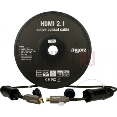 Кабель HDMI оптический Klotz FOAUHR050, 50м (прямой-прямой)