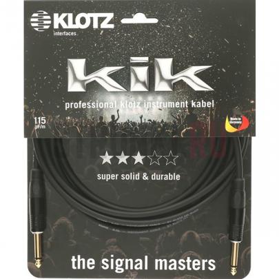 Кабель инструментальный Klotz KIKKG3.0PPSW KIK 3м. (прямой-прямой)