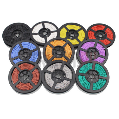 Провод для распайки 26AWG цвет желтый, 100см