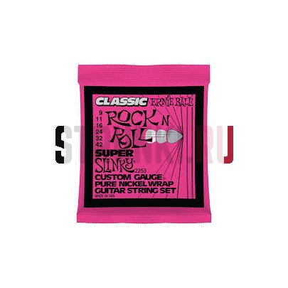 Струны для электрогитары Ernie Ball 2253 Classic Pure Nickel 9-42