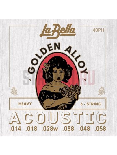 Струны для акустической гитары La Bella 40PH Heavy 14-58