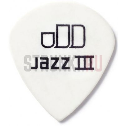 Медиатор Dunlop 478R1.50 Tortex Jazz III White Cabinet, 1.5 мм, 1 шт.