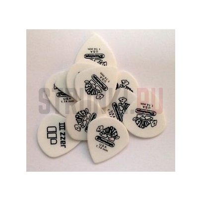 Медиатор Dunlop 478R1.50 Tortex Jazz III White Cabinet, 1.5 мм, 1 шт.