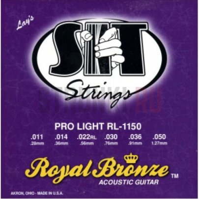 Струны для акустической гитары S I T Acoustic Royal Bronze Light RL-1150 11-50