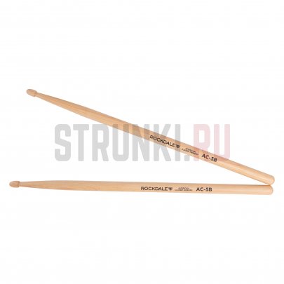 Палочки барабанные ROCKDALE AC-5B American Classic Hickory, американский орех, деревянный наконечник