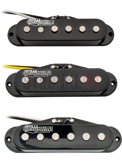 Комплект звукоснимателей синглов, SSS, Wilkinson WOHSa M Series Low Gauss, Alnico 5