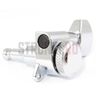 Колок одиночный, локовый HC Tuner LC721-D07 21:1, CHROME, хром, левый