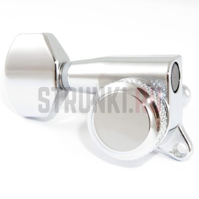 Колок одиночный, локовый HC Tuner LC721-D07 21:1, CHROME, хром, правый
