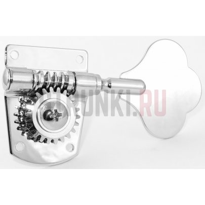 Колок одиночный HC Tuner GB500, CHROME, для бас-гитары, хром, левый