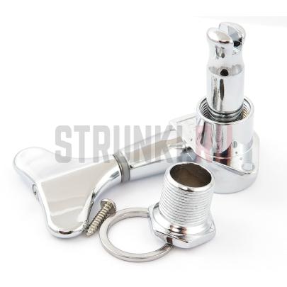 Колок одиночный HC Tuner GB100-D51, CHROME, для бас-гитары, хром, левый