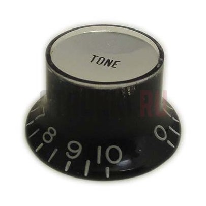 Ручка потенциометра Hosco KB-130T, SG Style, метрическая, тон, чёрная