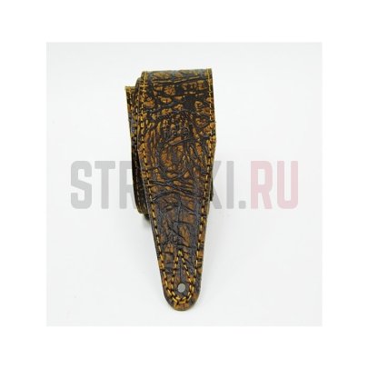 Ремень для гитары Fidel FL80146LT Leather Tigina, коричневый