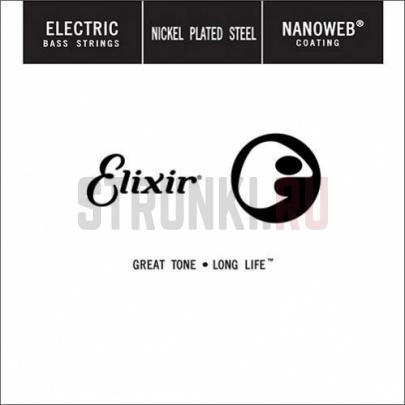 Одиночная струна для бас-гитары Elixir Nanoweb Bass 15365 Nickel Steel 65 (Bulk Set)