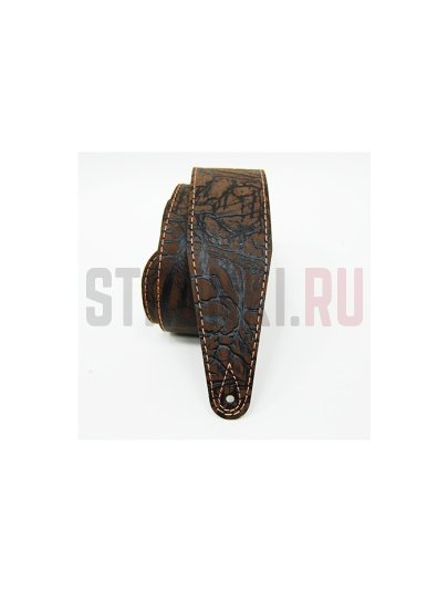 Ремень для гитары Fidel FL8016LT Leather Tigina, шоколад