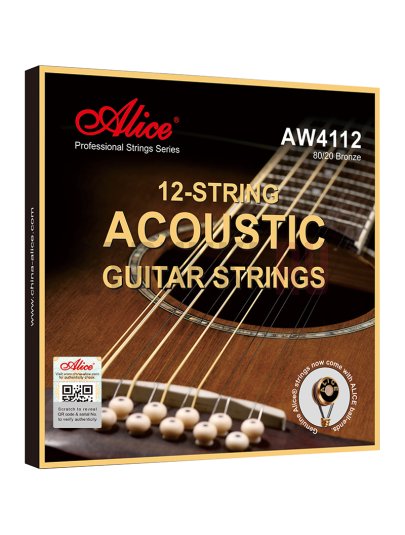 Струны для 12-струнной акустической гитары Alice AW4112-SL 10-47