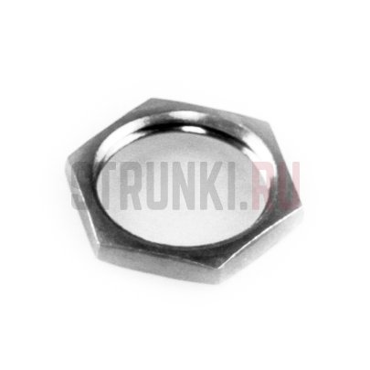 Гайка шестигранная (под гнездо джека) HOSCO NU-6, внутренний диаметр 8.6 мм, хром