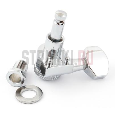 Колки локовые 6 в линию HC Tuner LC221-D07 21:1, CHROME, хром