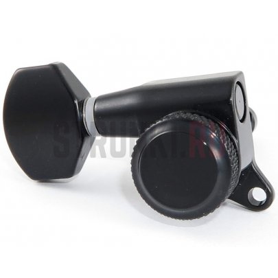 Колки локовые 3+3 HC Tuner LC721-D07 21:1, BLACK, черный