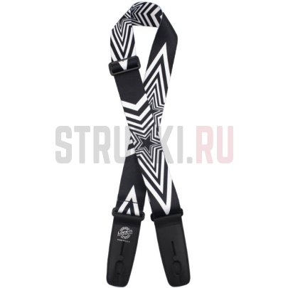 Ремень для гитары с блокировкой D'Andrea LIS-100-S18, с рисунком