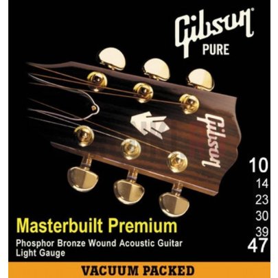 Струны для акустической гитары Gibson Masterbuilt Premium SAG-MB10 10-47