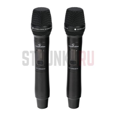 Беспроводная микрофонная система, 2 ручных передатчика, Soundsation WF-U2602HH