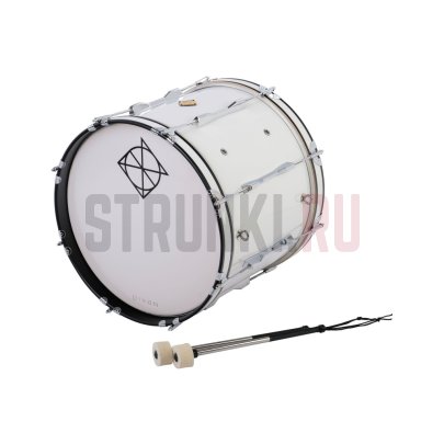 Маршевый бас-барабан, 18" х 14", Dixon PMZCL4181-WT