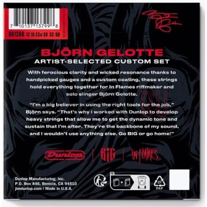 Струны для электрогитары Dunlop BIG1268 Bjorn Gelotte 12-68