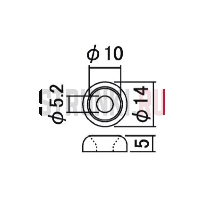 Втулка для крепления грифа HOSCO HK-NFSB, черная