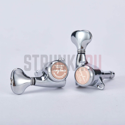 Колки 6 в линию локовые Guyker GK-501D6SP, левые, хром