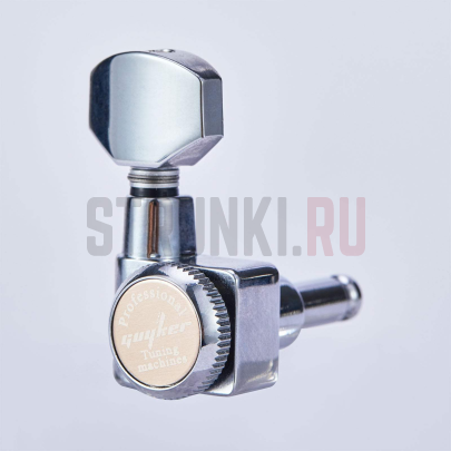 Колки 6 в линию локовые Guyker GK-434SP, левые, хром