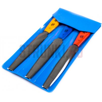 Набор двухсторонних надфилей HOSCO TL-NF3C 3 шт. для пропилки порожка классической гитары (30-46)