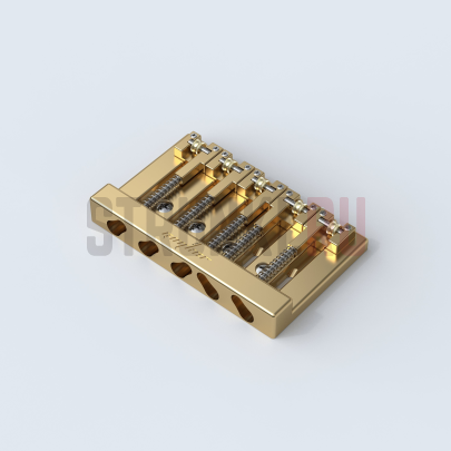 Бридж для 5-струнной бас-гитары Guyker GB-506, золото