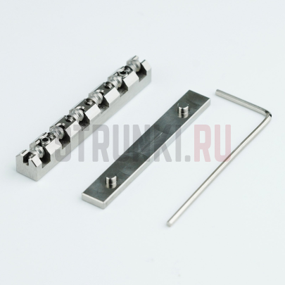 Guyker NUT-TL001-43 верхний порожек для электрогитары LP, титан (43x6x8.8)