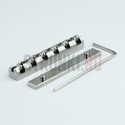 Guyker NUT-TL001-43 верхний порожек для электрогитары LP, титан (43x6x8.8)