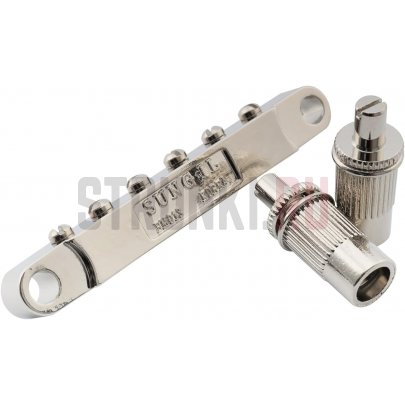 Бридж Tune-o-matic Partsland MX2618NK, для Les Paul и SG, никель, 52 мм