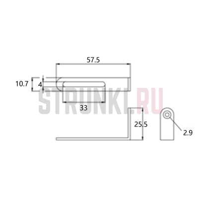 Универсальный кронштейн для пикгарда (под гитары в стиле Les Paul), Musiclily Pro MX1710GD, золото