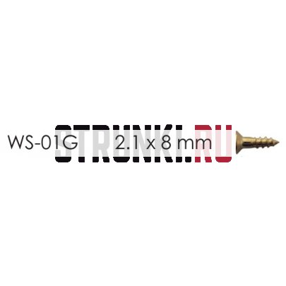 HOSCO WS-01G, cаморез для колков (2.1 x 8mm), золото