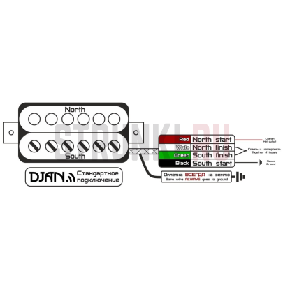 Звукосниматель DJAN Alien, бриджевый