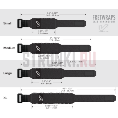 GRUVGEAR FRETWRAPS WOOD "Muter Walnut Wood" заглушка для струн, Орех размер SM FW-1PK-MED-SM