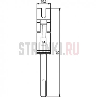 Набор из 7 седел для Floyd Rose (для 3 или 4 струны), золото PARTSLAND PS115-GD