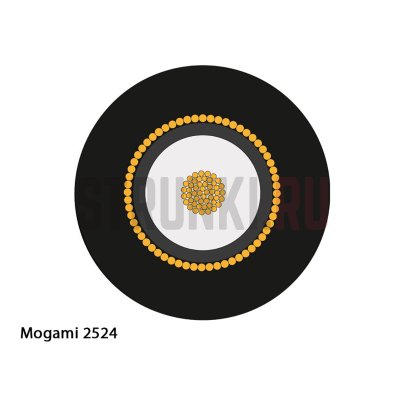 Кабель инструментальный PUROVOZ Mogami 2524 SILENT 3,0м. (угловой-прямой)