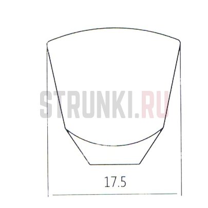 Бутон для колков (с винтом крепления) PARTS XNSB-YSS-BK, черный