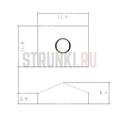 PARTS SXTK-BK чашка топлока, цвет черный