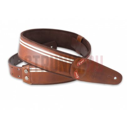 Ремень для гитары, RightOn Straps 8401070110354 Mojo Race Brown