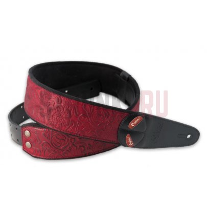 Ремень для гитары, RightOn Straps 8401070130208 Steady Mojo Sandokan Red