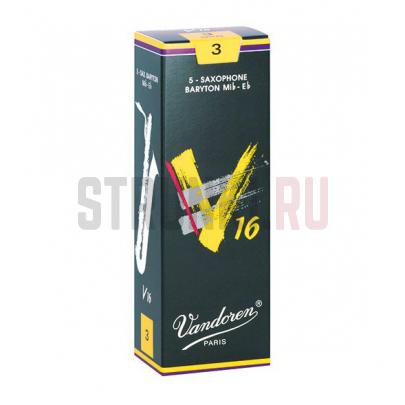 Трости для саксофона баритон, размер 3.0, 5шт, Vandoren SR743 V16