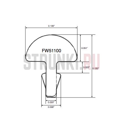 Лады сталь, (ш 2.54 мм, в 1.3 мм) JESCAR FS51100-S
